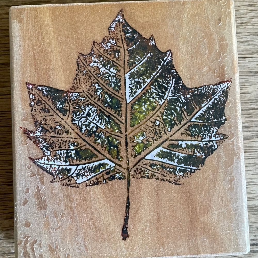 Leaf Rubber Stamp